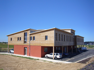 Bureaux, bioclimatique, toulouse, bois, architecte, collart, laboratoire, écologie, biosourcé, naturel, bioclimatisme, architecture, économie d’énergie, HQE