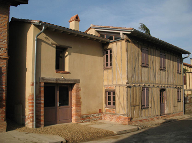 Maison de la terre Poucharrament Réhabilitation terre patrimoine Architecte Agence Collart écologique bioclimatique